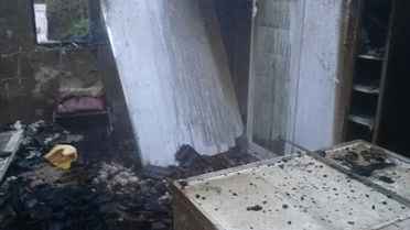 Ladik'te Yangın: Bir Ev Kül Oldu