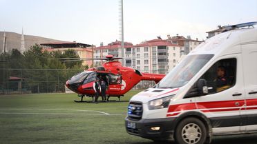 19 Yaşındaki Hasta Helikopterle Sevk Edildi