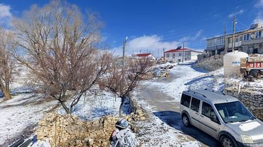 Hekimhan'da Kar Yağışı Etkili Oldu