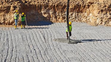 Malatya'da Depremde Yıkılan Camii İçin Temel Atma Töreni