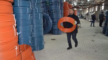 KOSGEB Desteğiyle Kangal Boru Tesisi Açıldı