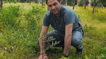 Mut Devlet Hastanesi'nde 150 Zeytin Fidanı Dikti