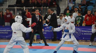 Gümüşhane'de Karate Müsabakaları