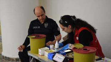 Samsun'da Emniyet'ten Kan Bağışı