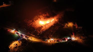 Samsun'da Depo Yangını