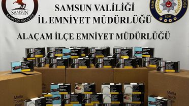 Alaçam'da Kaçak Makaron Operasyonu