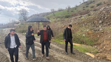 Sason'da Heyelan Sonrası Yol Onarımları Başladı