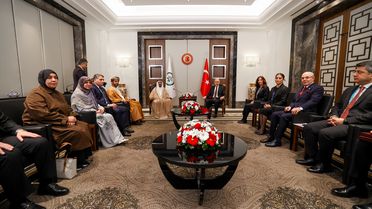 Kurtulmuş ve Arap Parlamentosu Başkanı Görüştü