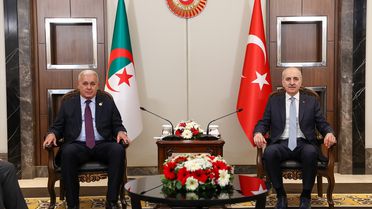 TBMM Başkanı Kurtulmuş, Cezayir Ulusal Halk Meclisi Başkanı Boughali ile görüştü