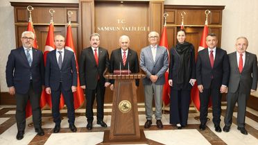 TDT Aksakallar Konseyi Başkanı Yıldırım, Samsun'da ziyaretlerde bulundu