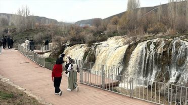 Muradiye Şelalesi Coştu