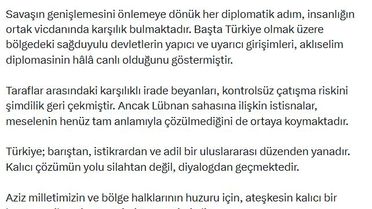 Bahçeli'den ABD-Iran Ateşkesi Açıklaması