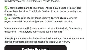 Bakan Işıkhan: Önemli hastalıkların tedavilerinde ihtiyaç duyulan belirli ilaçları geri ödeme listemize aldık