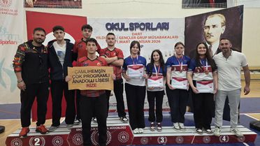 Çamlıhemşin Anadolu Lisesi dartta Türkiye finallerine yükseldi