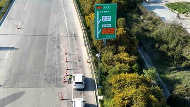Çeşme'de Dronlu Trafik Denetimi
