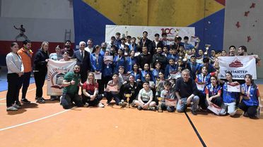 Gaziantep'te Tırmanış Yarışması Düzenlendi