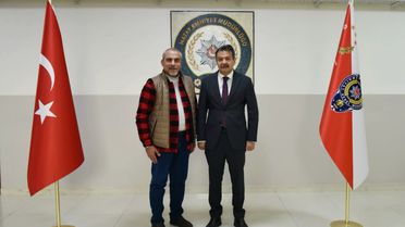 Haberler.com Hatay Temsilcisi Hüseyin Zorkun’dan Emniyet Müdürü Yılmaz’a ziyaret