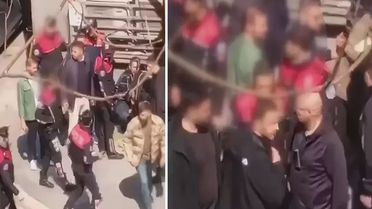 İsrail Konsolosluğu önündeki çatışmada şüphelilerden birinin yakalandığı anlar kamerada