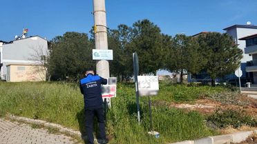 Denizli'de kaçak reklam panoları tek tek kontrol ediliyor