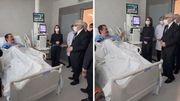 İbrahim Tatlıses ziyaretine gelen heyeti türküyle karşıladı