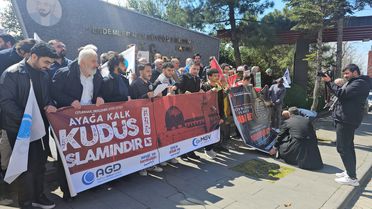 Zonguldak'ta Filistin'e Destek Gösterisi