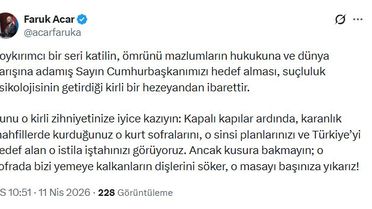 Acar'dan sert yanıt