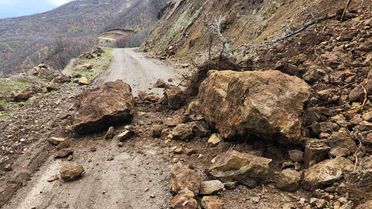 Elazığ'da Toprak Kayması
