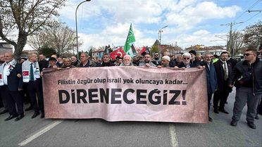 Konya'da Filistin'e Destek Yürüyüşü
