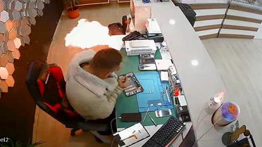 Bayburt'ta Şişen Batarya Patladı