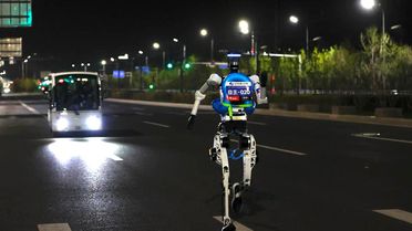 Beijing'de E-Town İnsansı Robot Yarı Maratonu