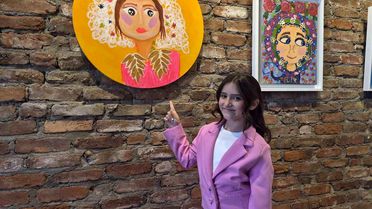 9 Yaşındaki Hatice Alya Teker'den İlk Sergi