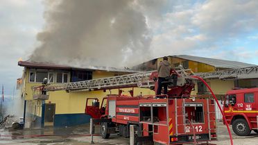 Kastamonu'da fabrikada yangın çıktı