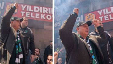 Recep Durul'dan flaş hareket! Galatasaray aleyhine yapılan küfürlü tezahürata eşlik etti