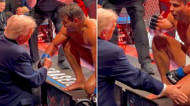 Trump'tan Brezilyalı dövüşçüye: Çok yakışıklı bir adamsın, model olabilirsin