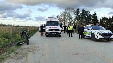 Bafra'da Motosiklet Kazası: 1 Yaralı