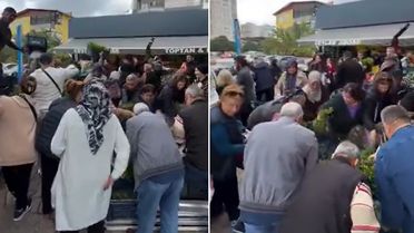 Fiyatı 1 TL'ye düşürüldü, markette büyük izdiham yaşandı