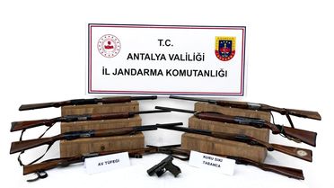 Kaş'ta Ruhsatsız Silah Operasyonu