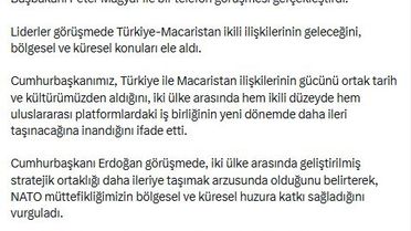 Cumhurbaşkanı Erdoğan, Macaristan'ın yeni başbakanı ile görüştü