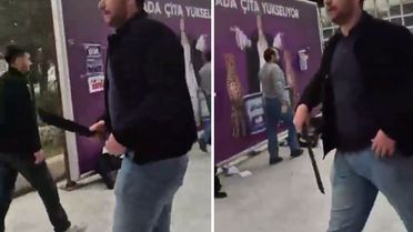 Ege Üniversitesi karıştı! Palalı saldırgan kamerada