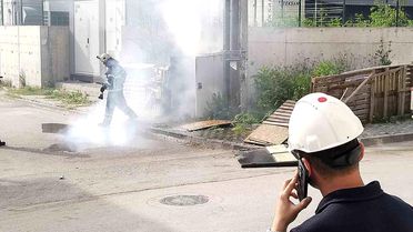 Körfez'de Trafoda Yangın Panik Yarattı