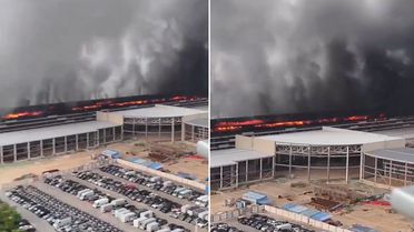Ülke ayakta! Otomotiv devine ait fabrikada büyük yangın