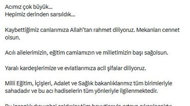 Kahramanmaraş'taki Saldırıya Tepki