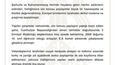 Sivas'ta Okullara Saldırı İddiası: 17 Yaşındaki Öğrenci Gözaltında