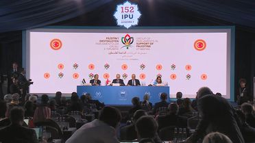 TBMM Başkanı Kurtulmuş: Ortadoğu'da kalıcı huzurun yolu iki devletli siyasi ufkun hayata geçirilmesini gerektirmektedir