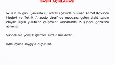 Siverek'te Silahlı Saldırı: 16 Gözaltı