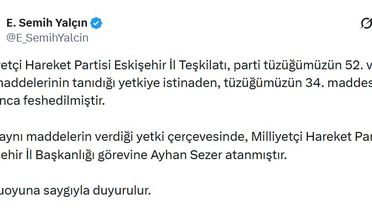 MHP Eskişehir İl Teşkilatı Feshedildi