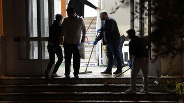 Saldırının yaşandığı okuldan geriye bu görüntüler kaldı 