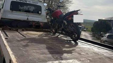 Edirne'de Abartı Egzozlu Motosiklete Cezası