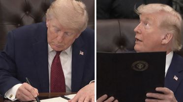 Beyaz Saray’da 'İmza' şov: Trump, yine Biden’ı hedef aldı