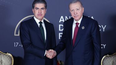Cumhurbaşkanı Erdoğan ile Neçirvan Barzani Antalya'da bir araya geldi